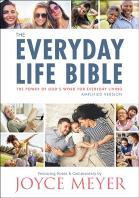 Everyday Life Amplified Bible Hardcover - Joyce Meyer. 10 point font