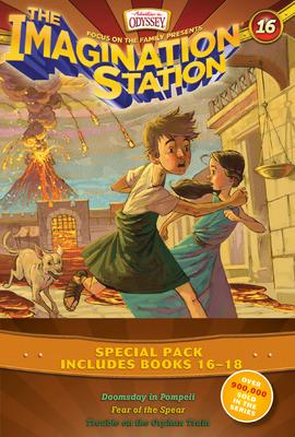 Imagination Station Books 3-Pack #16-18 Doomsday in Pompeii/In Fear of the Spear/Trouble on the Orphan Train Ages 7-12