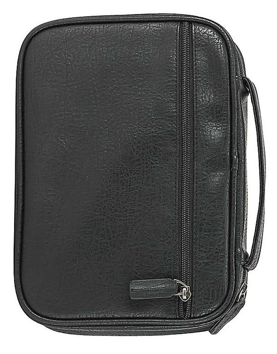 Bible Cover Antique Xlarge black leather look