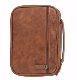 Bible Cover saddle xlarge antique leather look