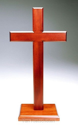 Wooden Cross with stand 100mm