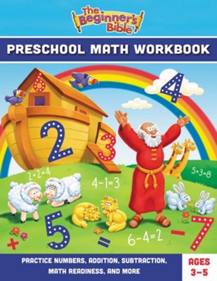 Beginner's Bible Preschool Math Workbook: Practice Numbers, Addition ...