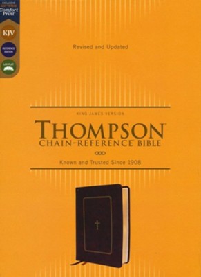 KJV Thompson Chain-Reference Bible Leathersoft Burgundy Red Letter Thumb Indexed Comfort Print main image 1