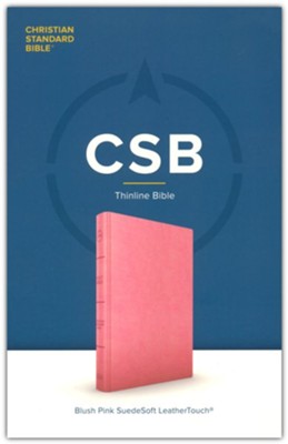 CSB Thinline Bible blush suedesoft leathertouch 9 point font ...