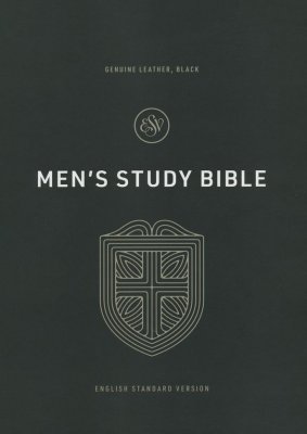 ESV Men's Study Bible black genuine leather. 8 point font — Christian ...