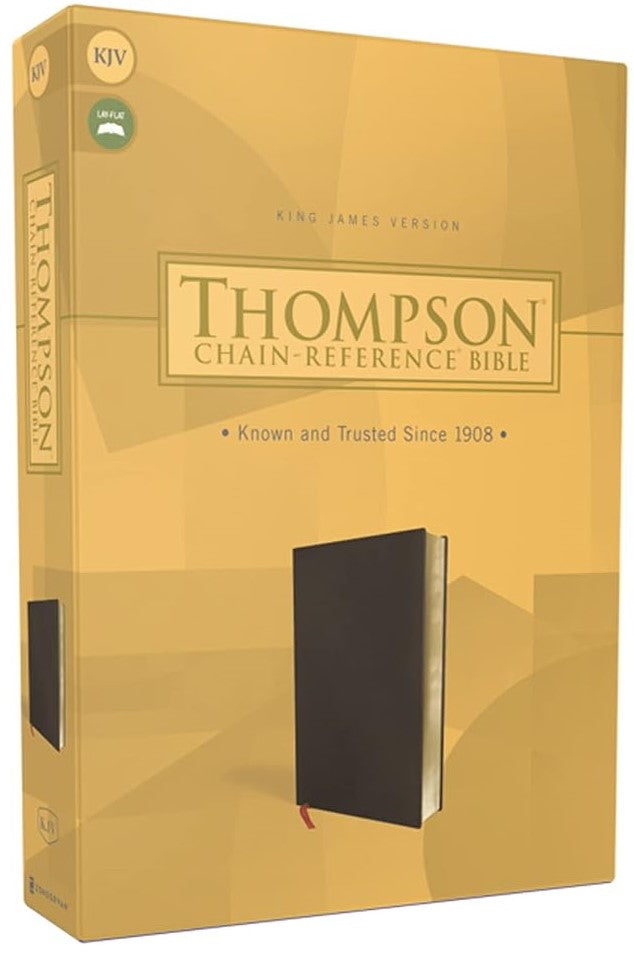 KJV Thompson Chain-Reference Bible Black Bonded Leather 8.3-point type ...