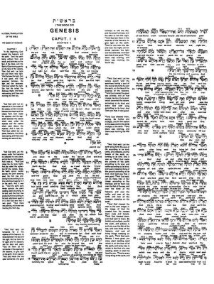 Interlinear Bible - Hebrew, Greek, and English dark blue hardcover