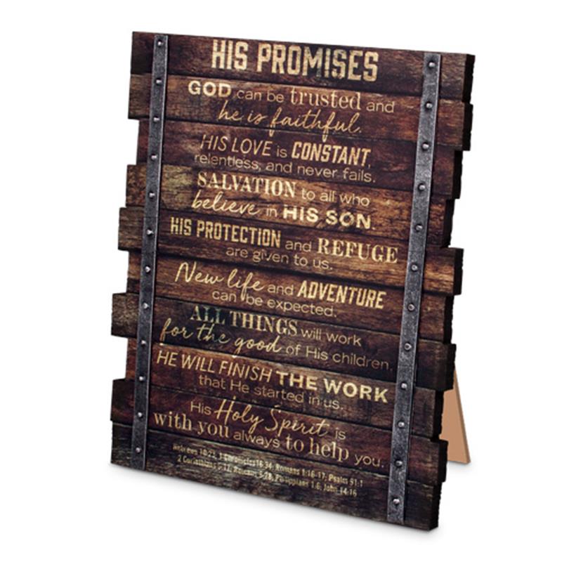 His Promises Plaque various verses 15 x 20 cm — Christian Superstore ...