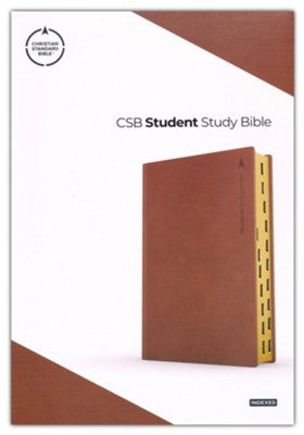 CSB Student Study Bible brown leathertouch INDEXED. 8 point font ...