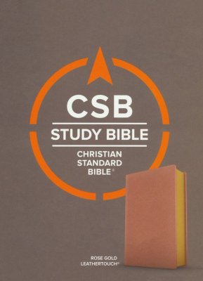 CSB Study Bible rose leathertouch 9.5 font — Christian Superstore New ...