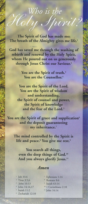 Who is the Holy Spirit? - Derek Prince Proclamation Card