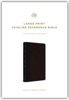ESV Large Print Thinline brown/walnut timeless edition trutone 10 font ...