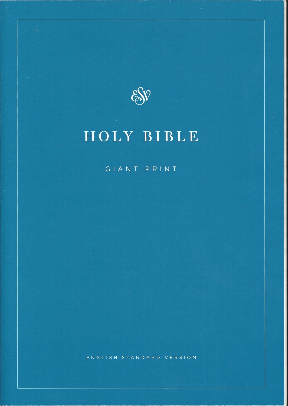 ESV Giant Print Economy Bible Blue Paperback. English Standard Version ...